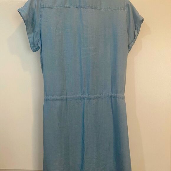 Drawstring dress. Light flowy material made from 100% lyocell. Barely worn. EUC - Picture 3 of 7